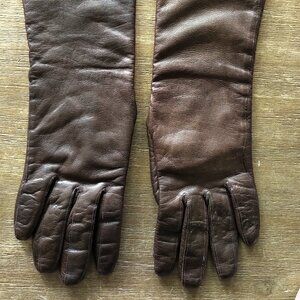 Vintage Italian Leather Gloves - Womens Size 6.5